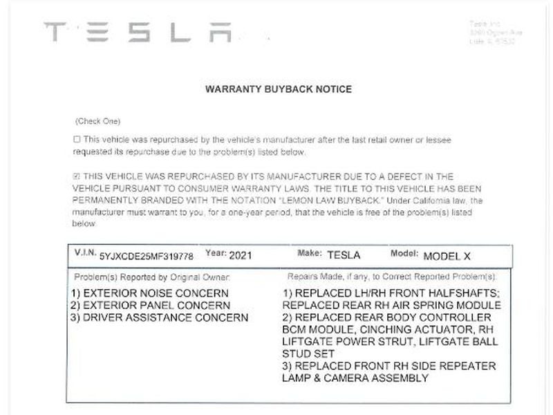 2021 Tesla Model X Long Range