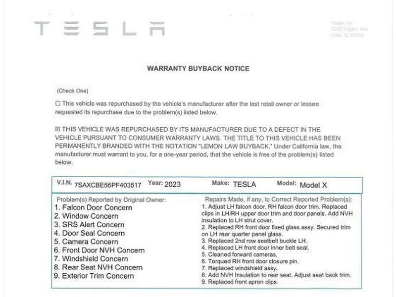 2023 Tesla Model X Base