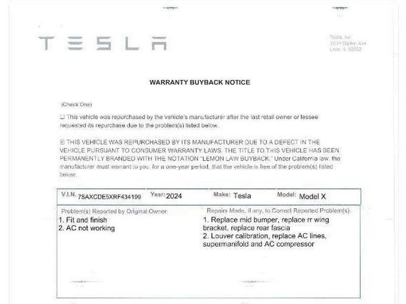 2024 Tesla Model X Base