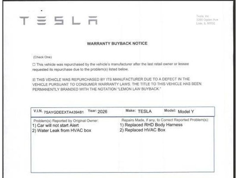 2026 Tesla Model Y Long Range