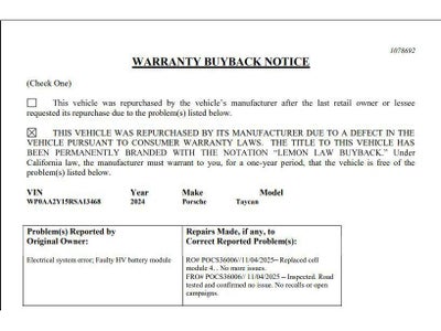 2024 Porsche Taycan Base