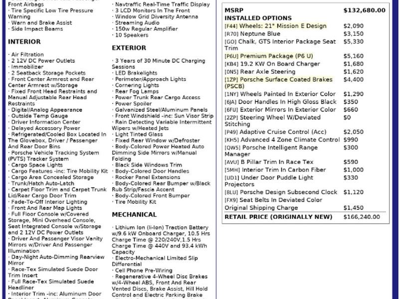 2023 Porsche Taycan GTS