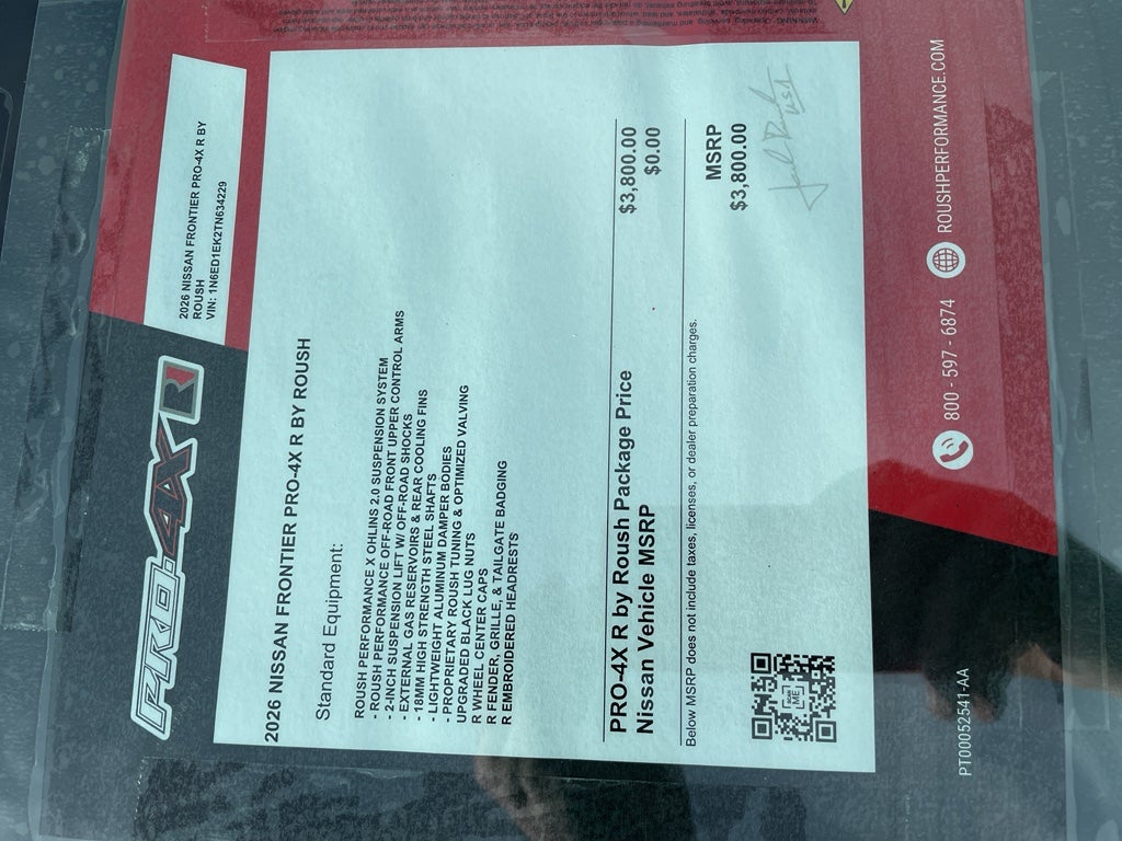 2026 Nissan Frontier PRO-4X w/R Package